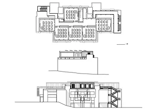Plan, coupe, élévation Allières