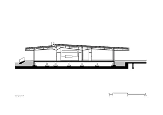 Pavillon Längsschnitt