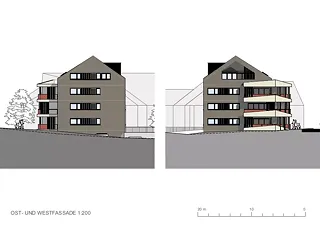 Façade ouest et est 1:200