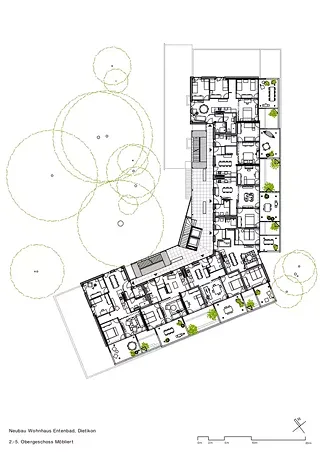 2.–5. Obergeschoss möbliert