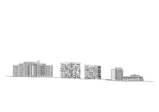 Vue des façades