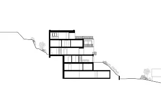 Coupe transversale du bâtiment 7