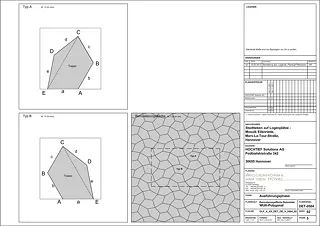 Détail de schéma de pose des briques en béton