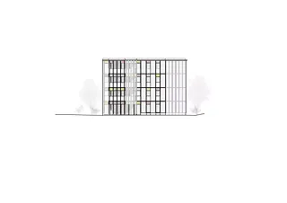 Façade sud-ouest, maison B