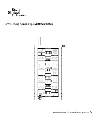 Obergeschoss Turnhallengebäude