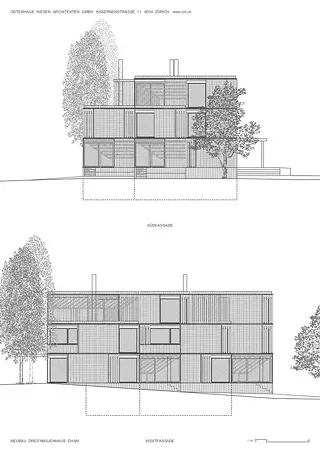 Façades sud et ouest