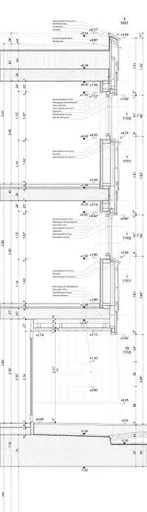 Coupe de façade M 1:20