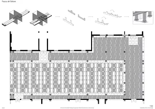 Grundriss 1:50, Tanzhausplatz, Intarsien aus Resten (Eda Buldas & Nevin Demircioglu)