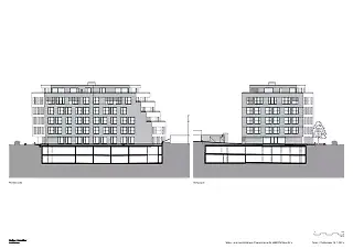 Façades nord est 1:200