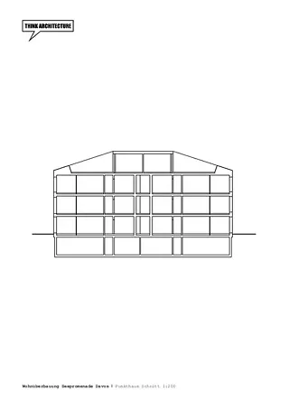 Punkthaus Schnitt 1:200