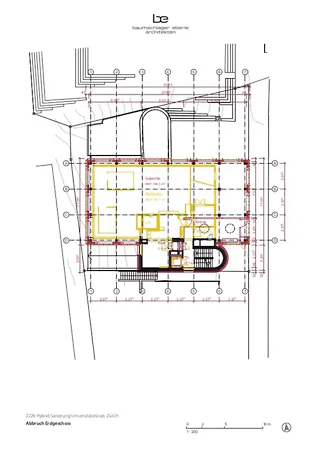 Erdgeschoss – Bestands-, Abbruch- und Neubauplan
