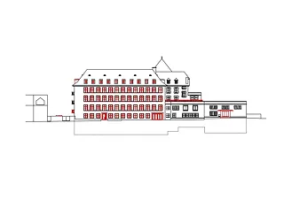 Fassade Ost 1:400