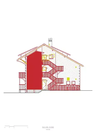 Façade nord - travaux