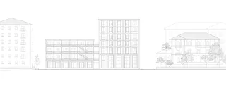 Façade sud 1:200