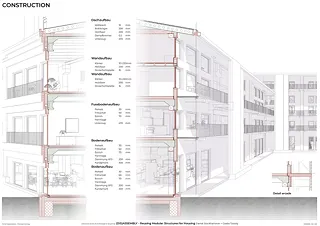 Coupe de façade 1:20 (Christian Schlag)