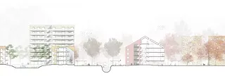 Schnitt 1:200 Quartier canaux