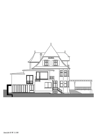 Ansicht Süd-West 1:100