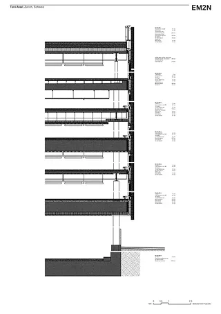 Detailschnitt Fassade
