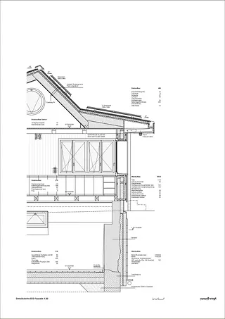 Detailschnitt D-D Fassade
