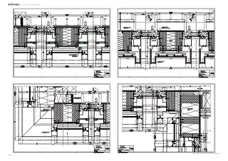 DET Horizontalschnitte Hybridfassade