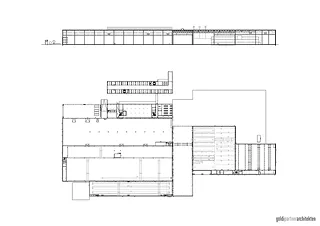 Plan du rez-de-chaussée et coupe