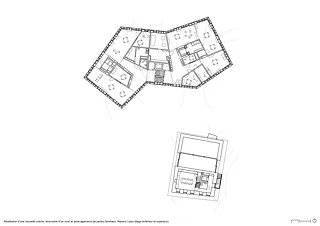 Plan d'étage (inférieur et supérieur)