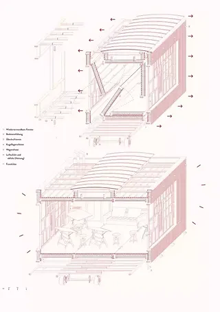 Axonométrie du chariot