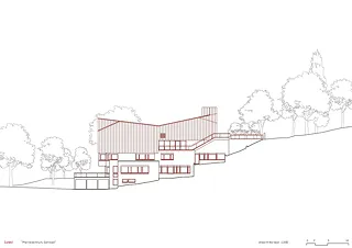 Vue nord-est 1:100