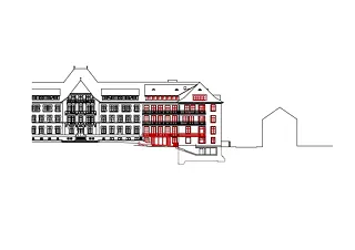 Fassade Süd 1:400