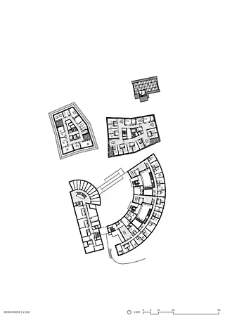 Grundriss Geschoss D 1:500