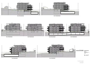 Façades maisons B und C