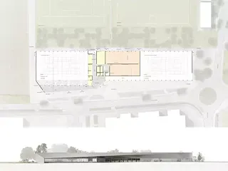 Grundriss Sportzentrum Gilles Boutantin