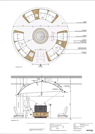 Detail –Sitzbank Domprojektion