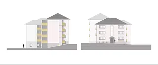 Nord- und Südfassade 1:50