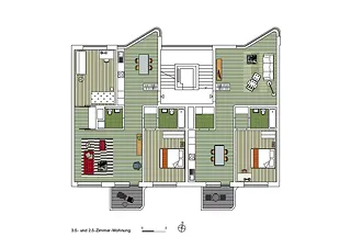 3.5- und 2.5-Zimmer-Wohnung
