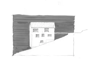 Skizze Fassade Ost/Nord