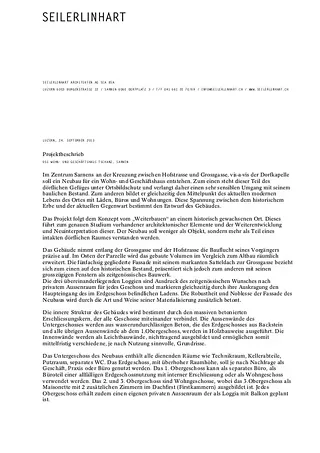 Projektbeschrieb