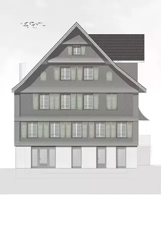 Strasssenfasssade Ost