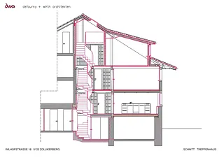 Schnitt Treppenhaus