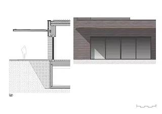 Coupe détail façade
