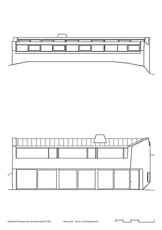 Nord- und Südfassade