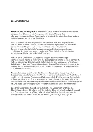 Das Schubladenhaus