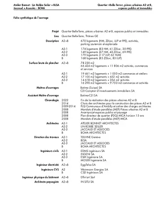 Belle Terre - Fiche descriptive