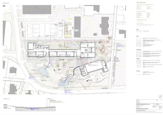 Situation avec aménagement des environs