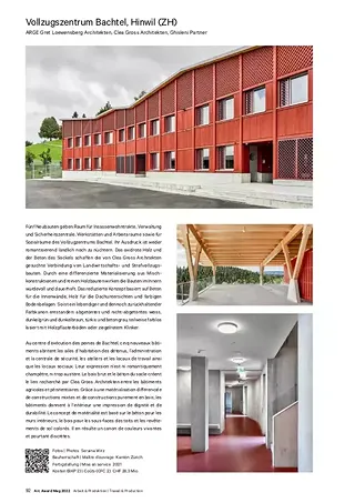 Das Projekt im Arc Award Mag 2022