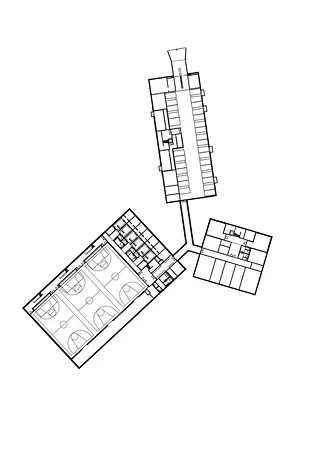 Plan du sous-sol de trois bâtiments
