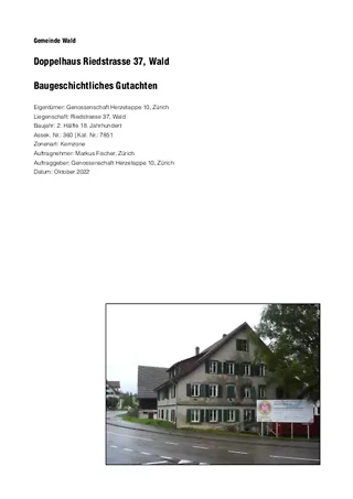 Rapport d'expertise architecturale