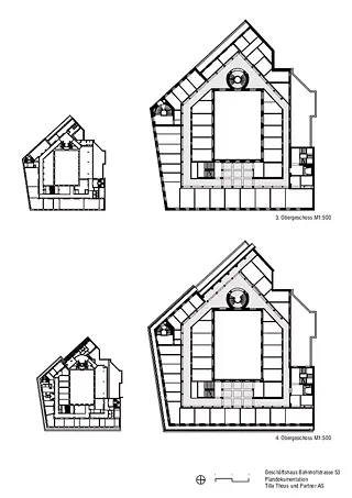 Plans 3e et 4e étage