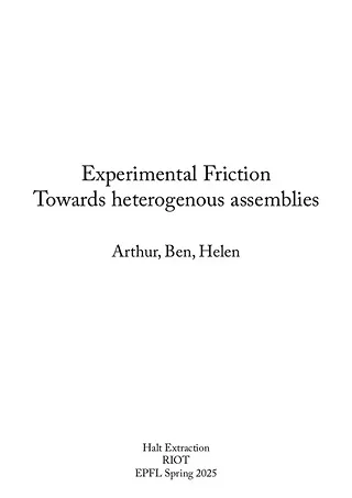 Ep03_Experimental Friction - Project Summary
