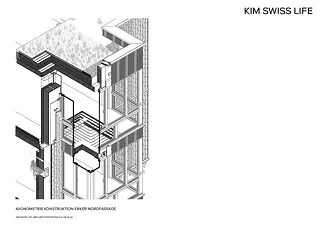 Axonometrie Erker Nordfassade